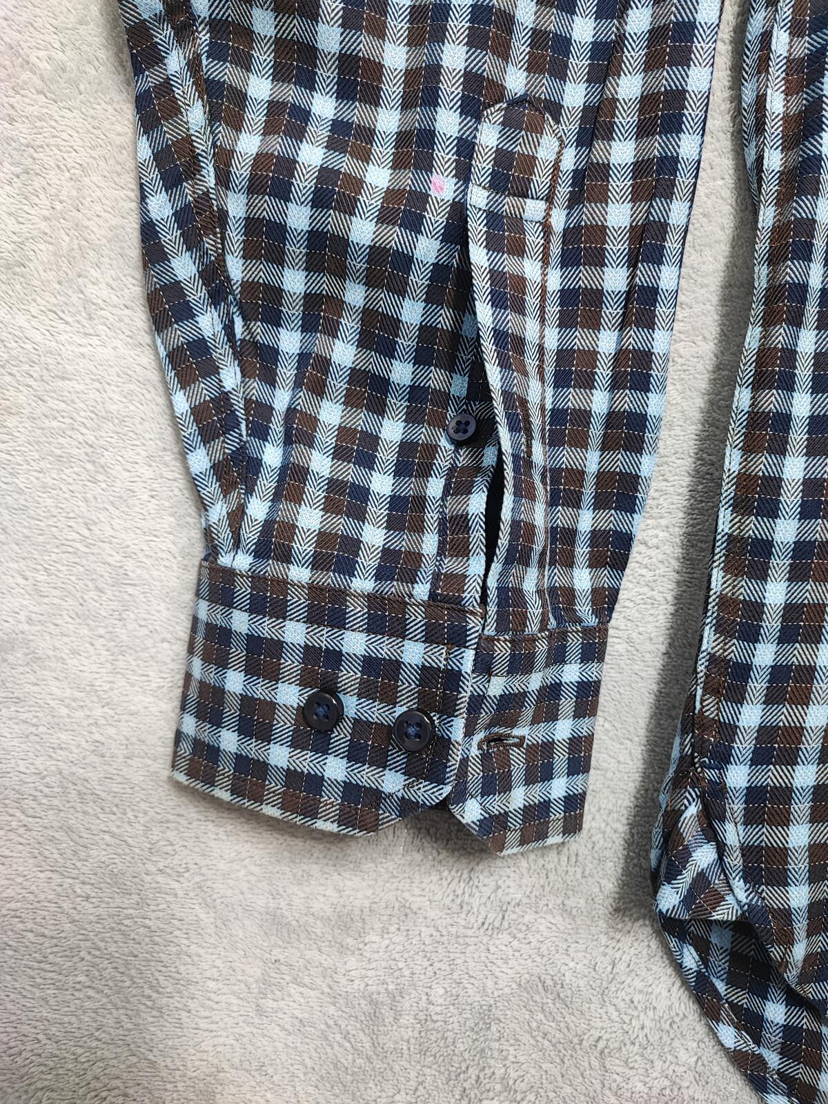Vintage Tommy Hilfiger Checked Long Sleeve Heritage Crest Shirt Navy Men's XL