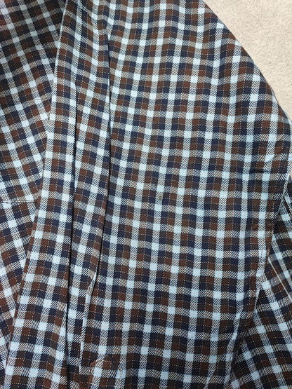 Vintage Tommy Hilfiger Checked Long Sleeve Heritage Crest Shirt Navy Men's XL