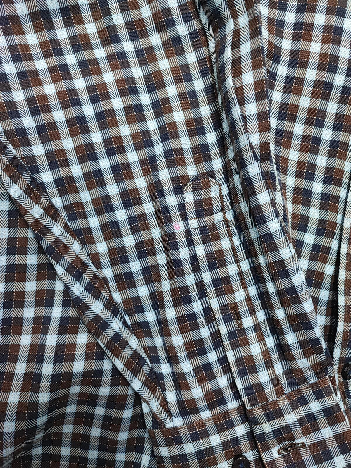 Vintage Tommy Hilfiger Checked Long Sleeve Heritage Crest Shirt Navy Men's XL