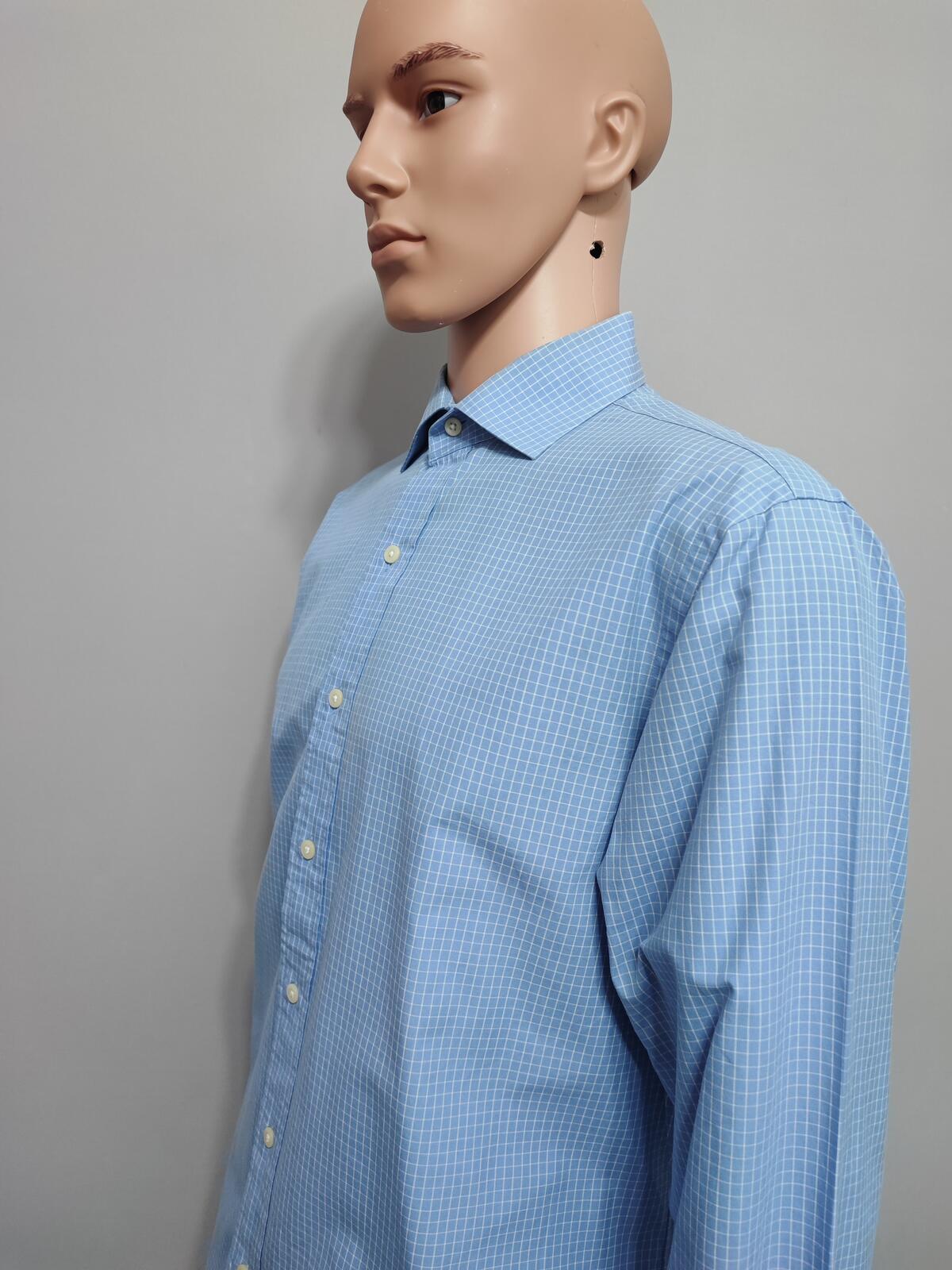 Vintage Polo Ralph Lauren Checked Long Sleeve Plaid Casual Shirt Blue Men's XL