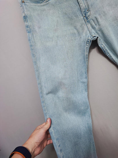 Vintage Levi's 502 Regular Taper Jeans Faded Blue Grunge Skater Men's W38 L31