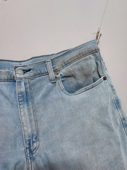 Vintage Levi's 502 Regular Taper Jeans Faded Blue Grunge Skater Men's W38 L31