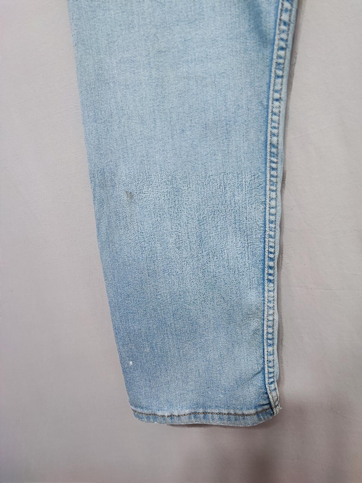 Vintage Levi's 502 Regular Taper Jeans Faded Blue Grunge Skater Men's W38 L31