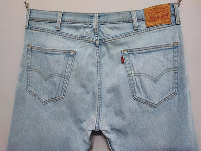 Vintage Levi's 502 Regular Taper Jeans Faded Blue Grunge Skater Men's W38 L31