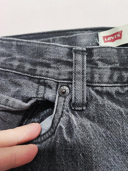 Vintage Levi's 511 Slim Faded Black Grey Jeans Kids Youth Streetwear W26 L27