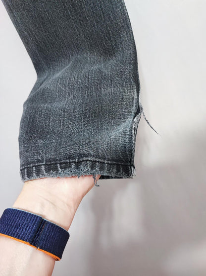 Vintage Levi's 511 Slim Faded Black Grey Jeans Kids Youth Streetwear W26 L27