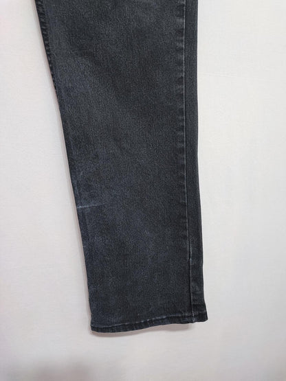 Vintage Levi's 514 Straight Jeans Faded Black Splatter Grunge Men's W38 L31