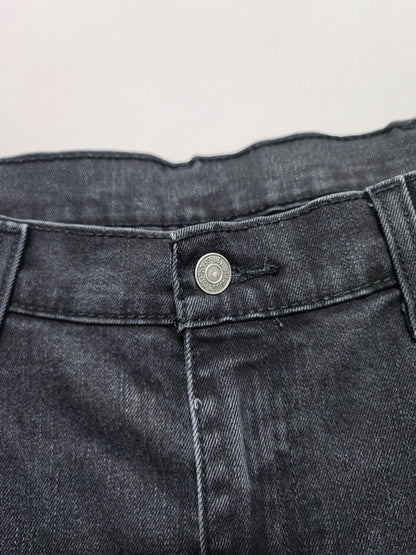 Vintage Levi's 514 Straight Jeans Faded Black Splatter Grunge Men's W38 L31