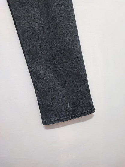 Vintage Levi's 514 Straight Jeans Faded Black Splatter Grunge Men's W38 L31