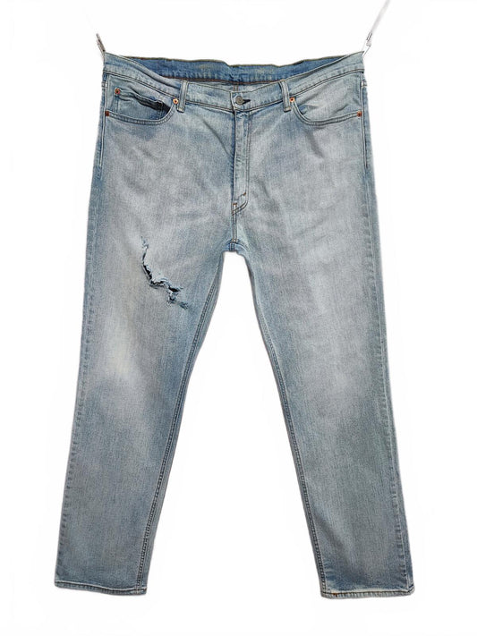 Vintage Levi's 541 Athletic Taper Jeans Faded Light Blue Thrashed Men's W40 L34