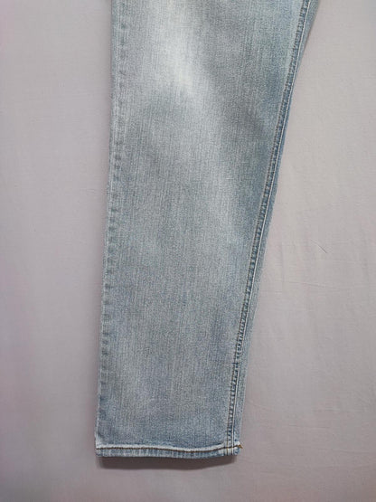 Vintage Levi's 541 Athletic Taper Jeans Faded Light Blue Thrashed Men's W40 L34