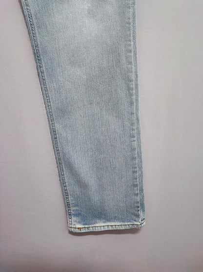 Vintage Levi's 541 Athletic Taper Jeans Faded Light Blue Thrashed Men's W40 L34