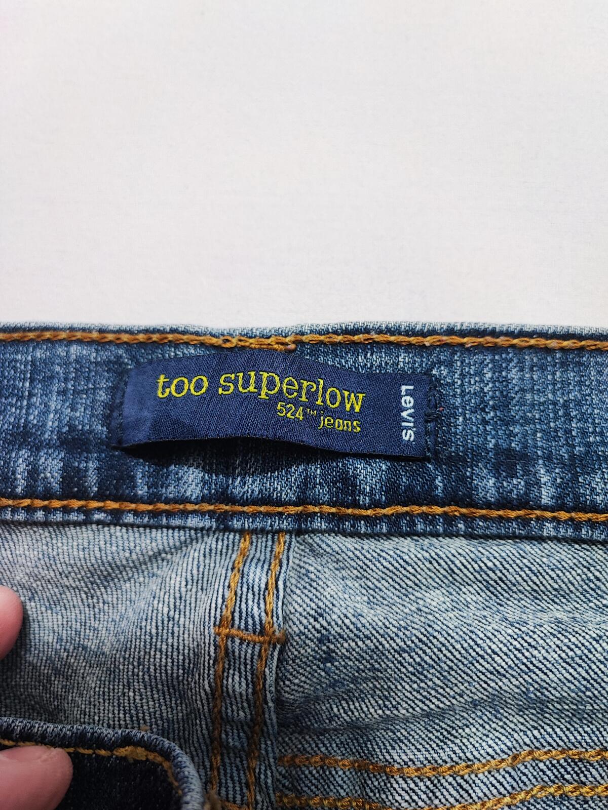 Vintage Levi's Navy Blue Wash Denim Jeans 90s Y2K Straight Leg Men's W33 L32
