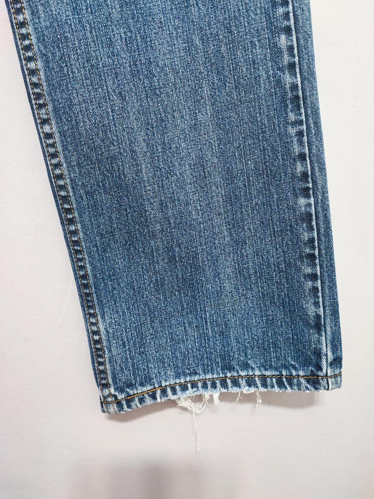 Vintage Levi's 514 Straight Leg Jeans Faded Navy Blue Grunge Skater Men's W34 L32
