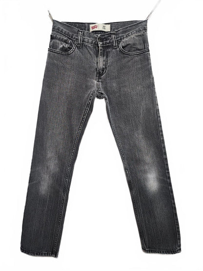 Vintage Levi's 511 Slim Jeans Faded Black Grey Youth Kids Streetwear W26 L26