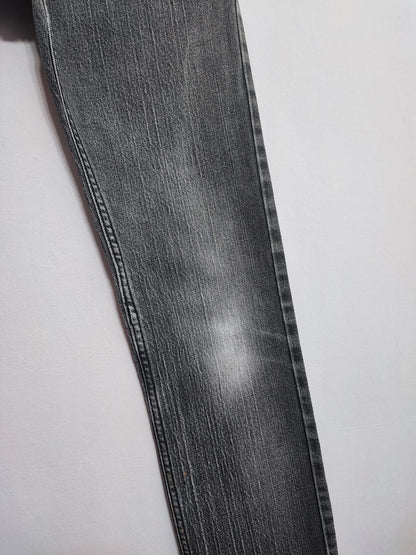Vintage Levi's 511 Slim Jeans Faded Black Grey Youth Kids Streetwear W26 L26