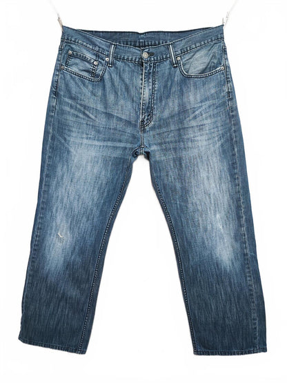 Vintage Levi's Faded Blue Denim Jeans 90s Grunge Skater Men's W36 L28