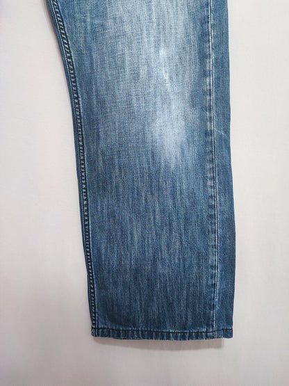 Vintage Levi's Faded Blue Denim Jeans 90s Grunge Skater Men's W36 L28