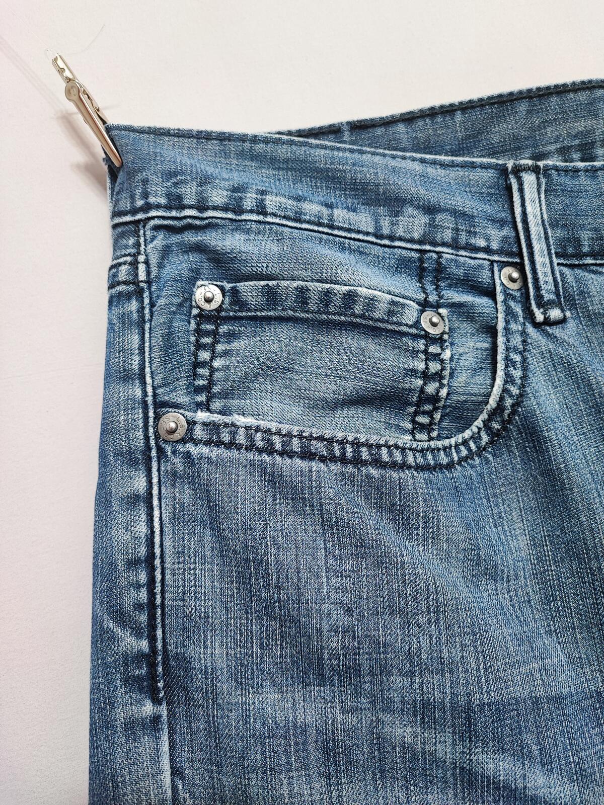 Vintage Levi's Faded Blue Denim Jeans 90s Grunge Skater Men's W36 L28