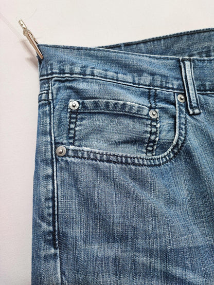 Vintage Levi's Faded Blue Denim Jeans 90s Grunge Skater Men's W36 L28