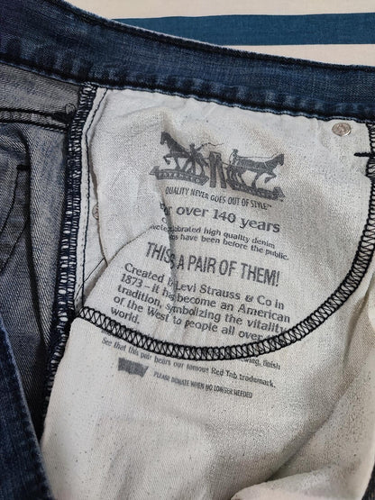 Vintage Levi's Faded Blue Denim Jeans 90s Grunge Skater Men's W36 L28