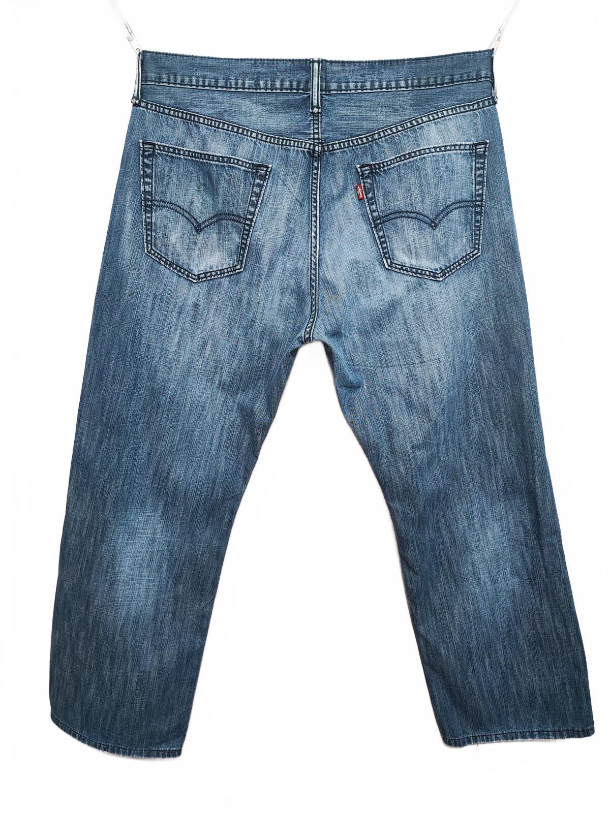 Vintage Levi's Faded Blue Denim Jeans 90s Grunge Skater Men's W36 L28