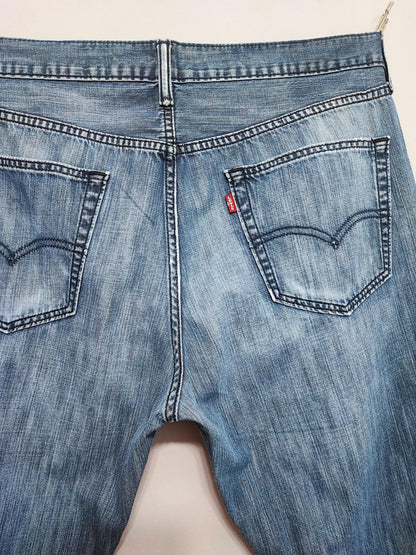 Vintage Levi's Faded Blue Denim Jeans 90s Grunge Skater Men's W36 L28