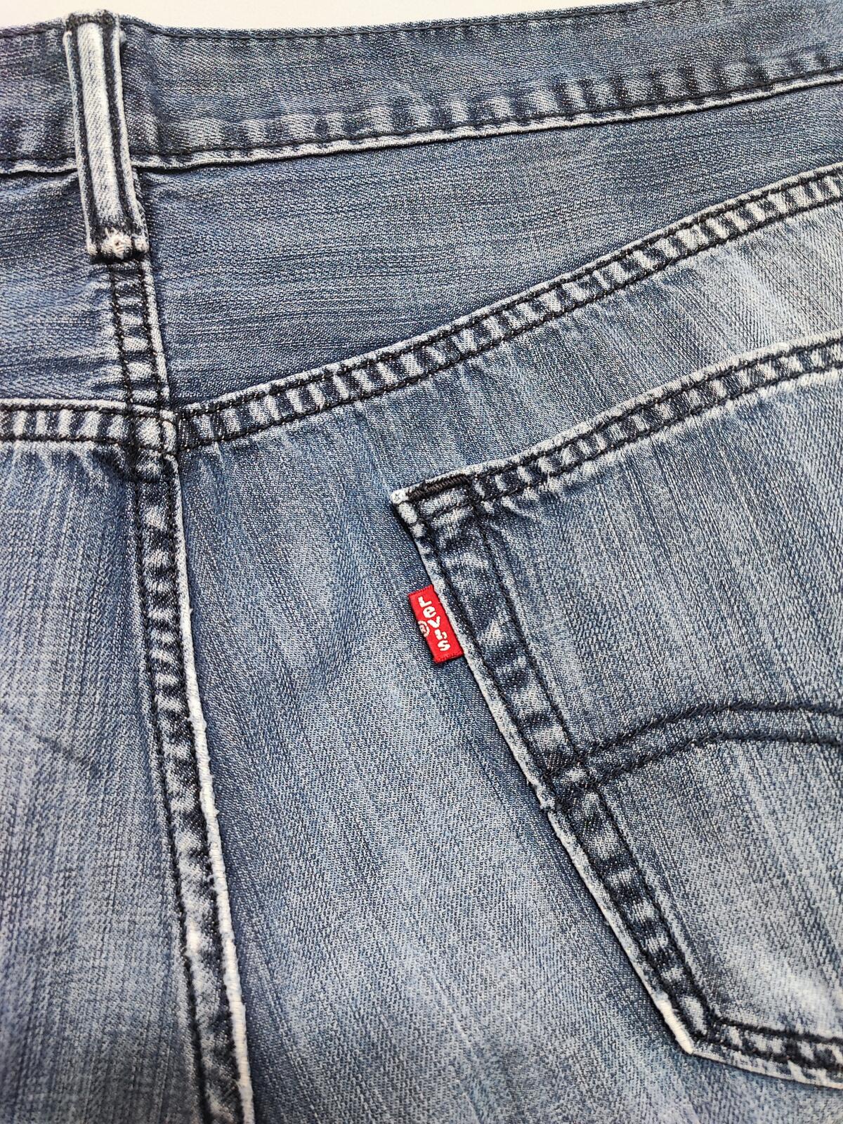 Vintage Levi's Faded Blue Denim Jeans 90s Grunge Skater Men's W36 L28