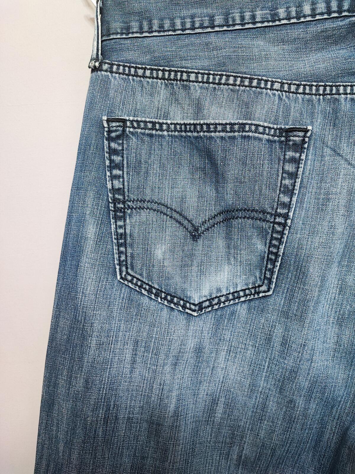 Vintage Levi's Faded Blue Denim Jeans 90s Grunge Skater Men's W36 L28