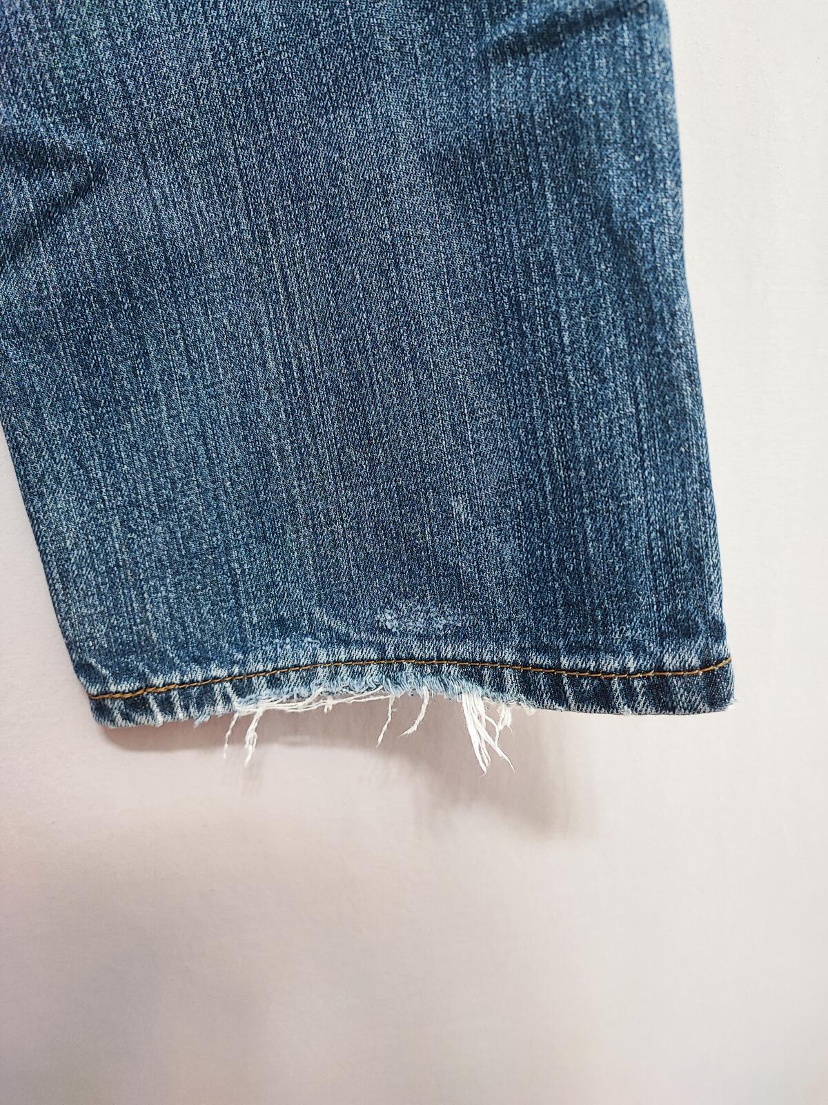 Vintage Levi's 514 Straight Leg Jeans Faded Navy Blue Grunge Skater Men's W34 L32