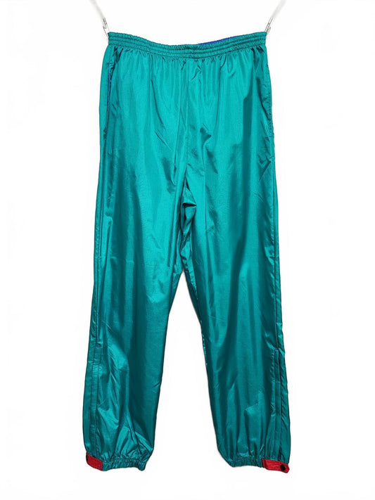 Vintage Columbia Plain Green Ankle Zip Tracksuit Bottoms Joggers Men Size Medium