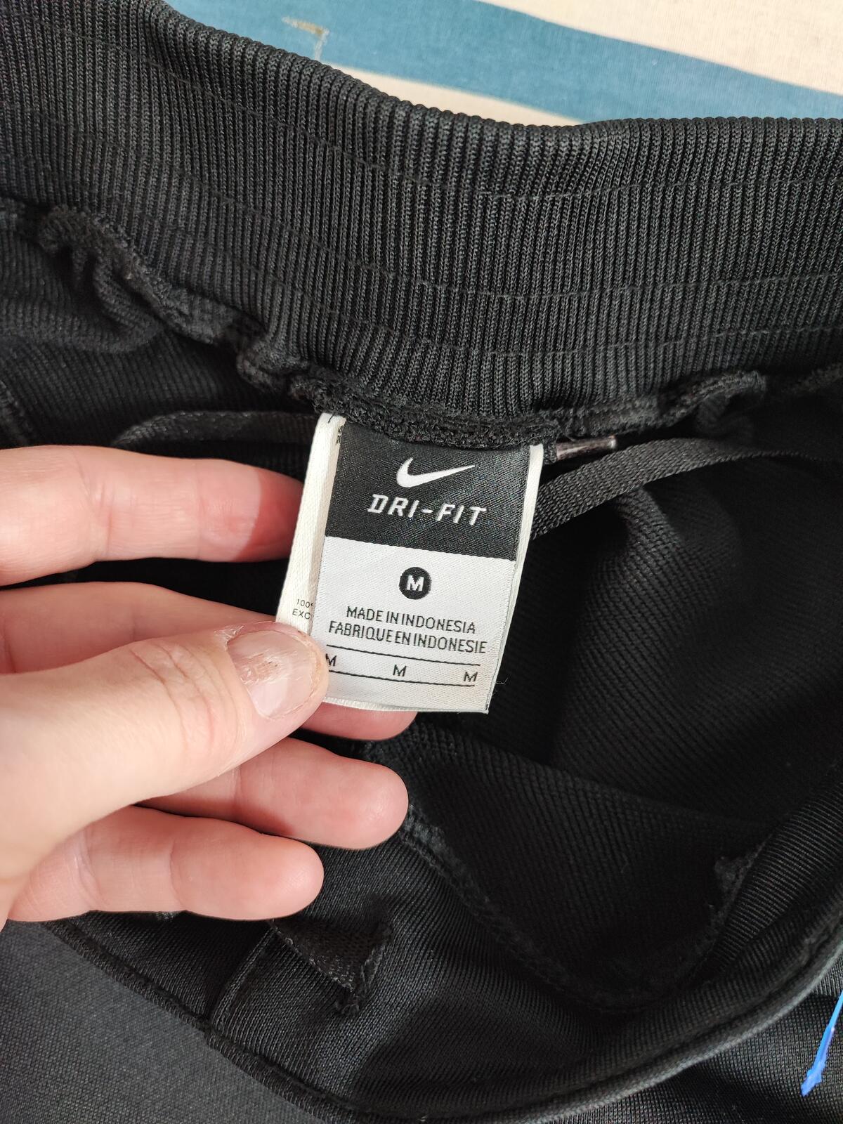 Vintage Nike Chantel Shiny Black Tracksuit Bottoms Joggers Women Size 10