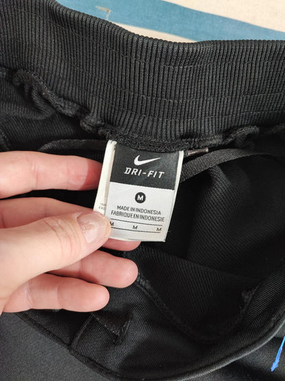 Vintage Nike Chantel Shiny Black Tracksuit Bottoms Joggers Women Size 10