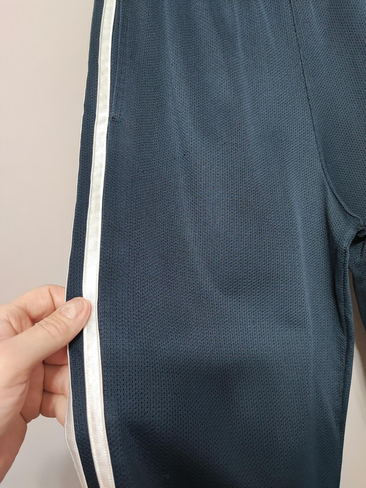 Vintage Adidas Tracksuit Bottoms Medium Navy Blue 3 Stripe Track Pants Y2K 00s