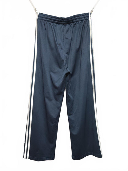 Vintage Adidas Tracksuit Bottoms Medium Navy Blue 3 Stripe Track Pants Y2K 00s