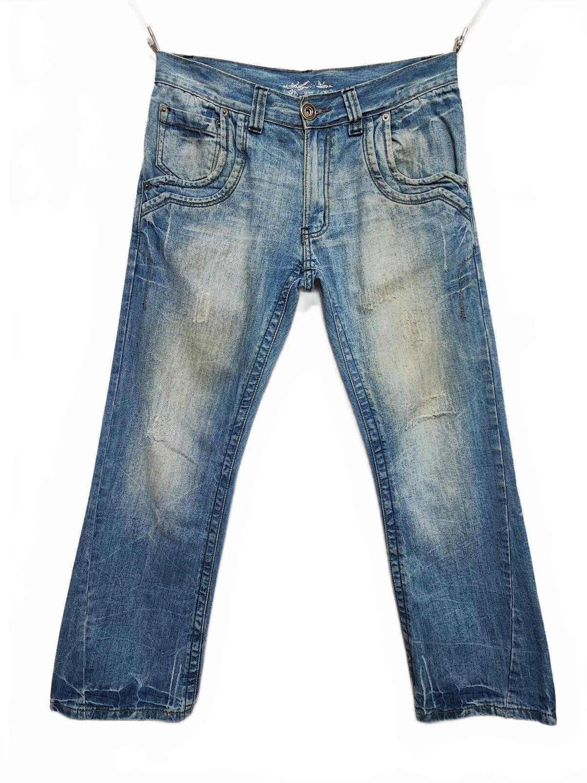 Vintage Denim & Co Faded Blue Regular Fit Jeans Y2K Grunge Skater Men's W32 L30