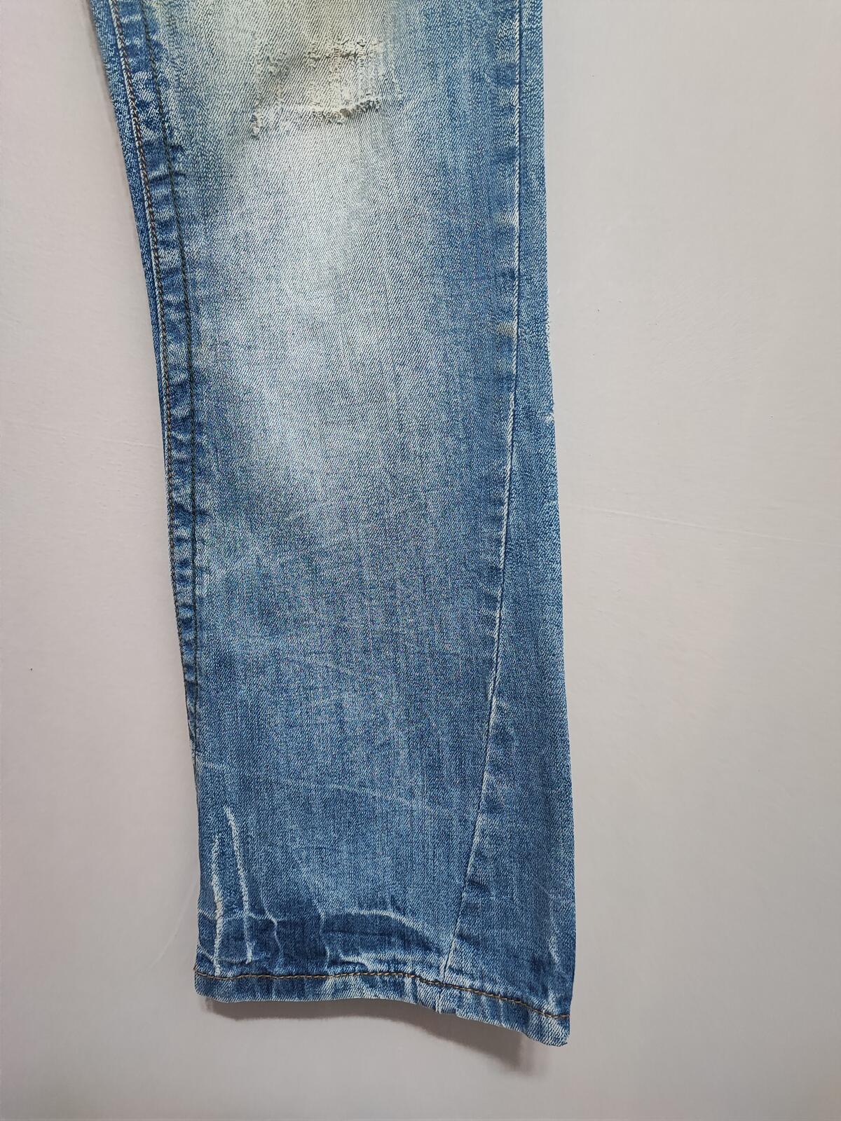 Vintage Denim & Co Faded Blue Regular Fit Jeans Y2K Grunge Skater Men's W32 L30