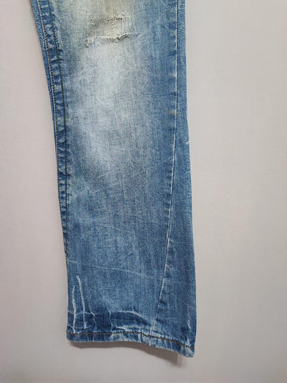 Vintage Denim & Co Faded Blue Regular Fit Jeans Y2K Grunge Skater Men's W32 L30
