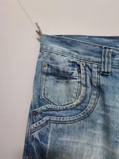 Vintage Denim & Co Faded Blue Regular Fit Jeans Y2K Grunge Skater Men's W32 L30