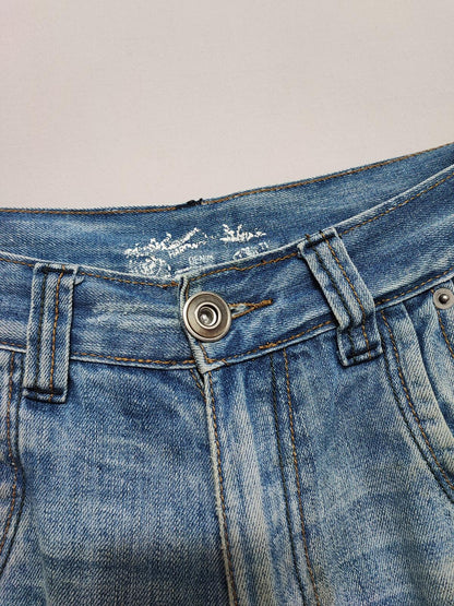 Vintage Denim & Co Faded Blue Regular Fit Jeans Y2K Grunge Skater Men's W32 L30