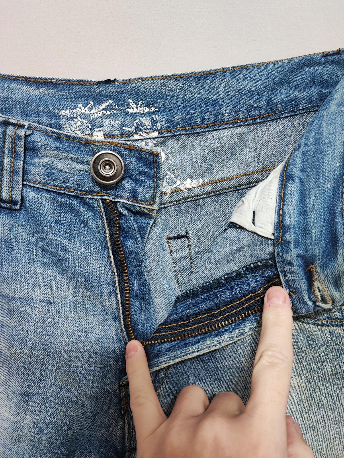 Vintage Denim & Co Faded Blue Regular Fit Jeans Y2K Grunge Skater Men's W32 L30