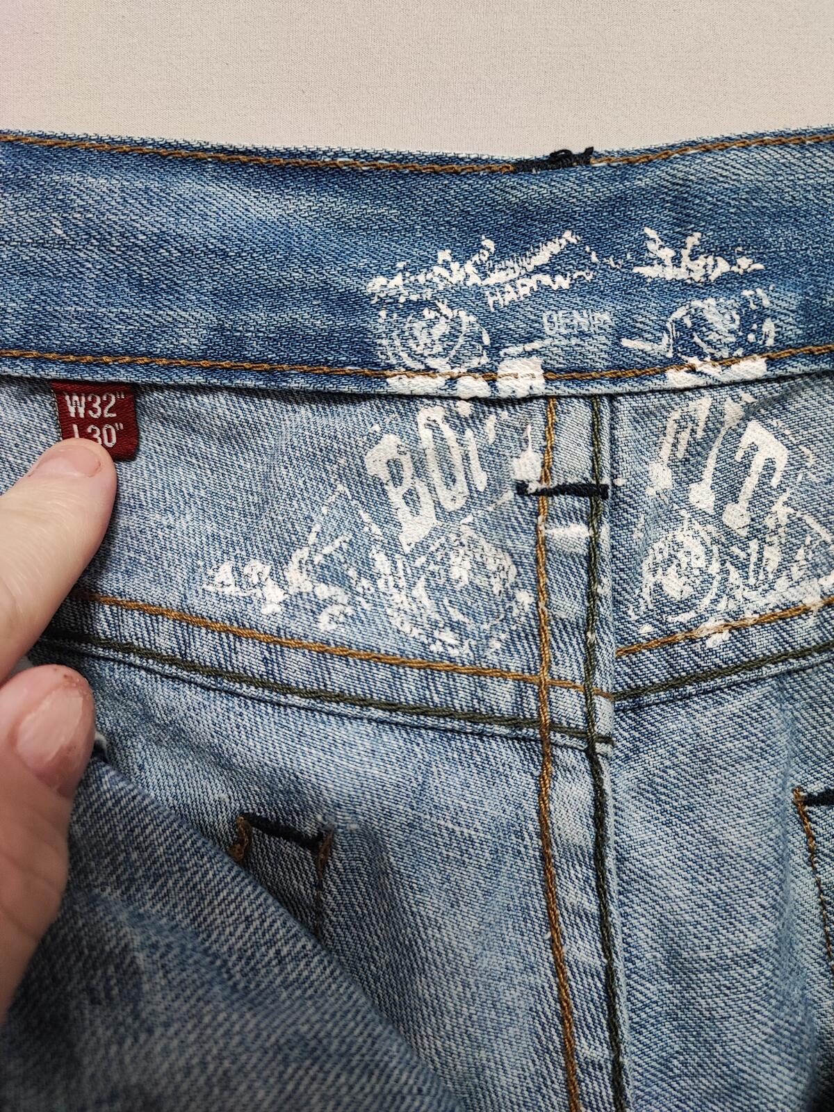 Vintage Denim & Co Faded Blue Regular Fit Jeans Y2K Grunge Skater Men's W32 L30