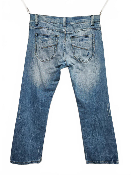 Vintage Denim & Co Faded Blue Regular Fit Jeans Y2K Grunge Skater Men's W32 L30