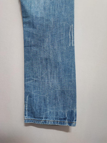 Vintage Denim & Co Faded Blue Regular Fit Jeans Y2K Grunge Skater Men's W32 L30