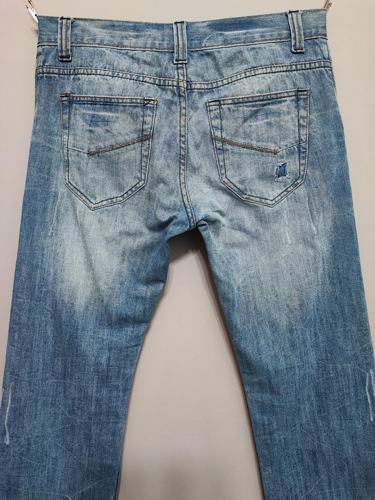 Vintage Denim & Co Faded Blue Regular Fit Jeans Y2K Grunge Skater Men's W32 L30