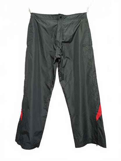 Vintage Champion Tracksuit Bottoms Medium Black Track Pants Shorter Leg Y2K 90s
