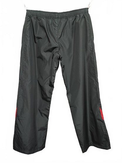 Vintage Champion Tracksuit Bottoms Medium Black Track Pants Shorter Leg Y2K 90s