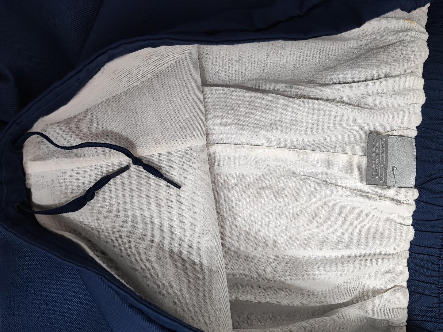 Vintage Nike Shiny Blue Tracksuit Bottoms Joggers Women Size 12 14 Men Medium
