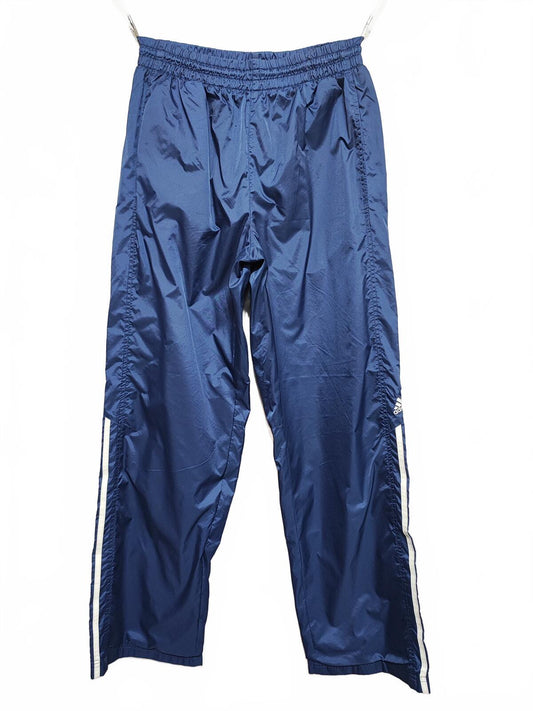 Vintage Adidas Tracksuit Bottoms Small Navy Blue 3 Stripe Track Pants Y2K 90s