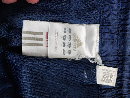 Vintage Adidas Tracksuit Bottoms Small Navy Blue 3 Stripe Track Pants Y2K 90s
